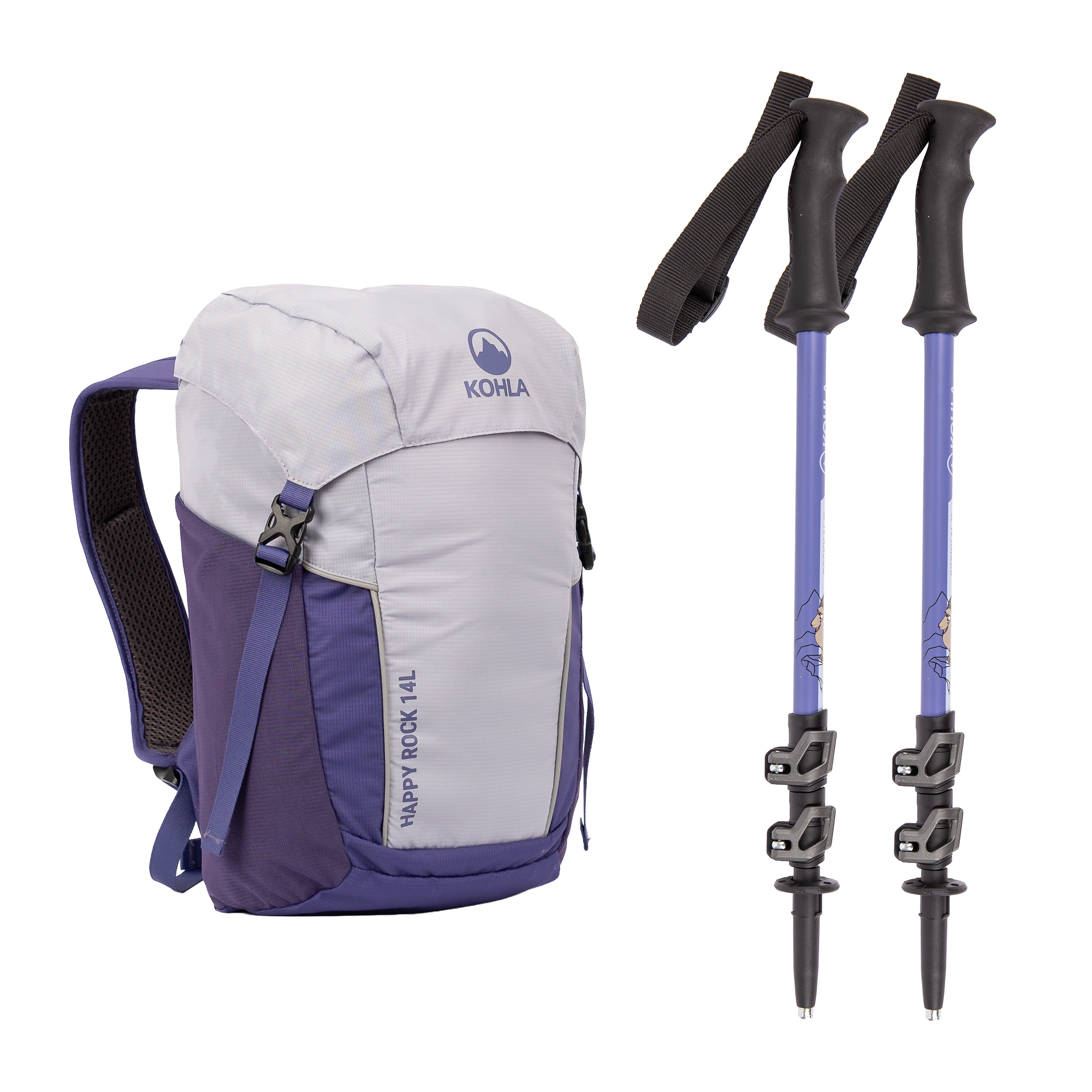 Set Happy Rock 14L + Poles Rocky AL 3S