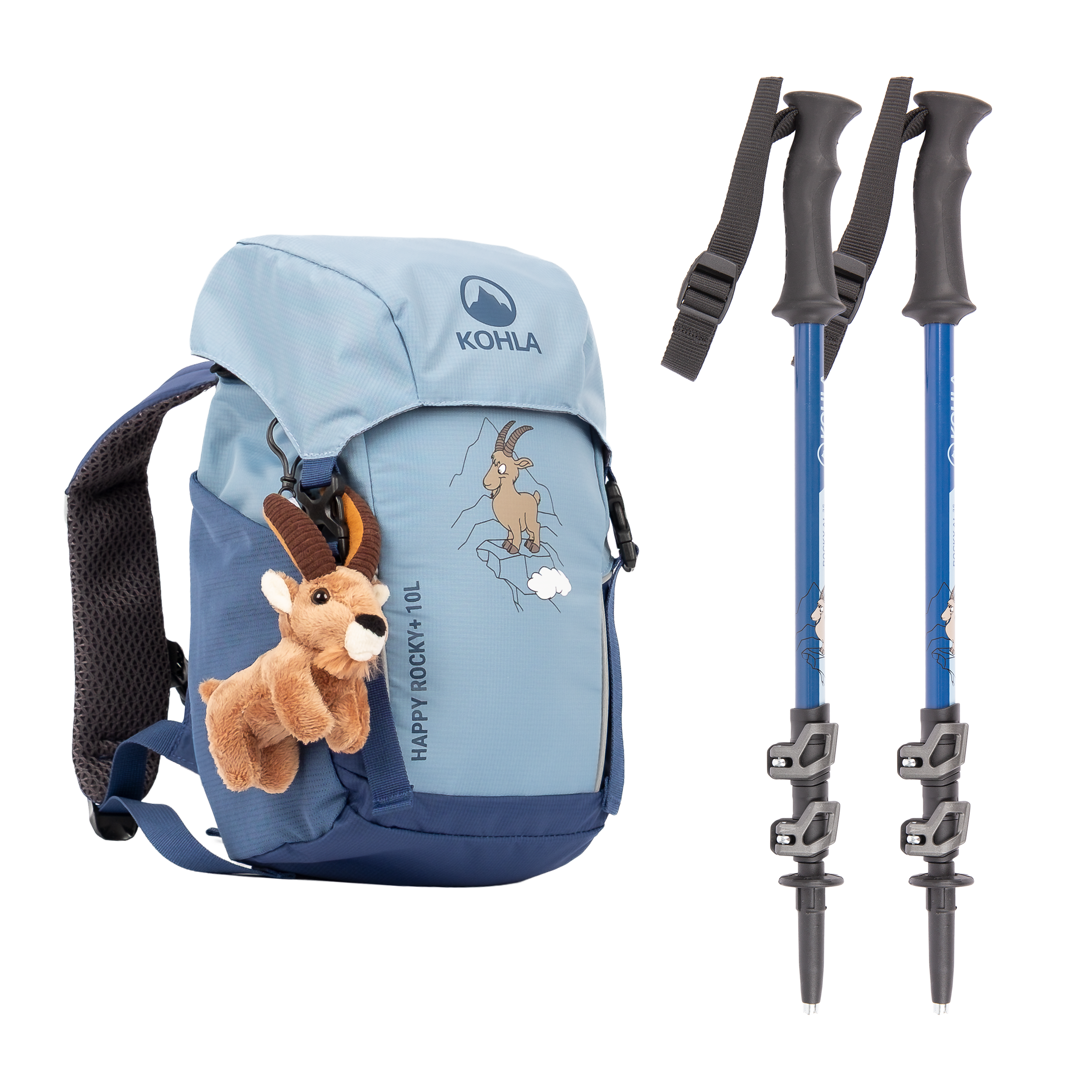 Set Happy Rocky 10L + Poles Rocky AL 3S